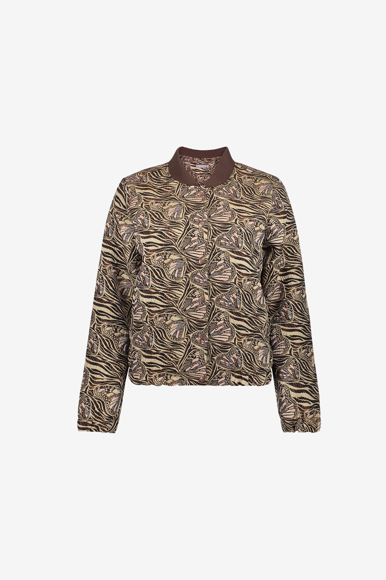 Geisha jacquard jasje met vlinderdessin