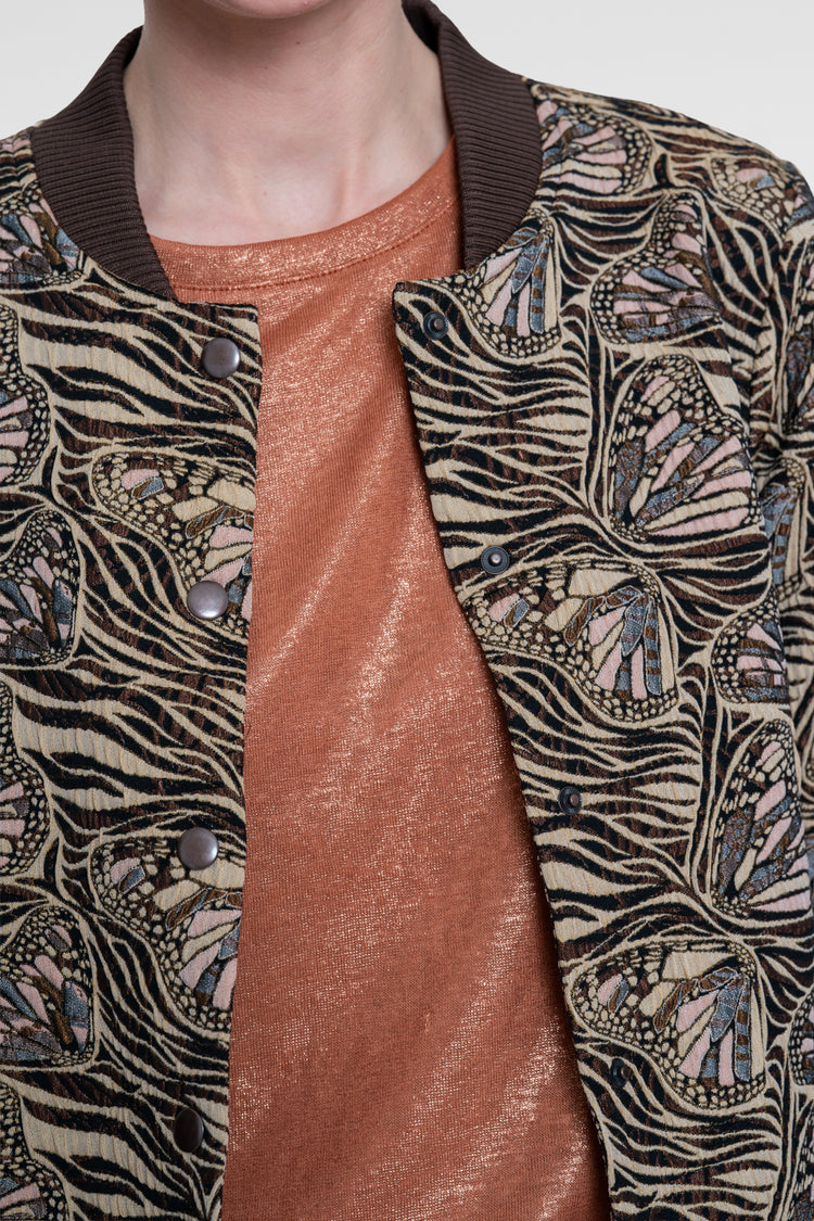 Geisha jacquard jasje met vlinderdessin
