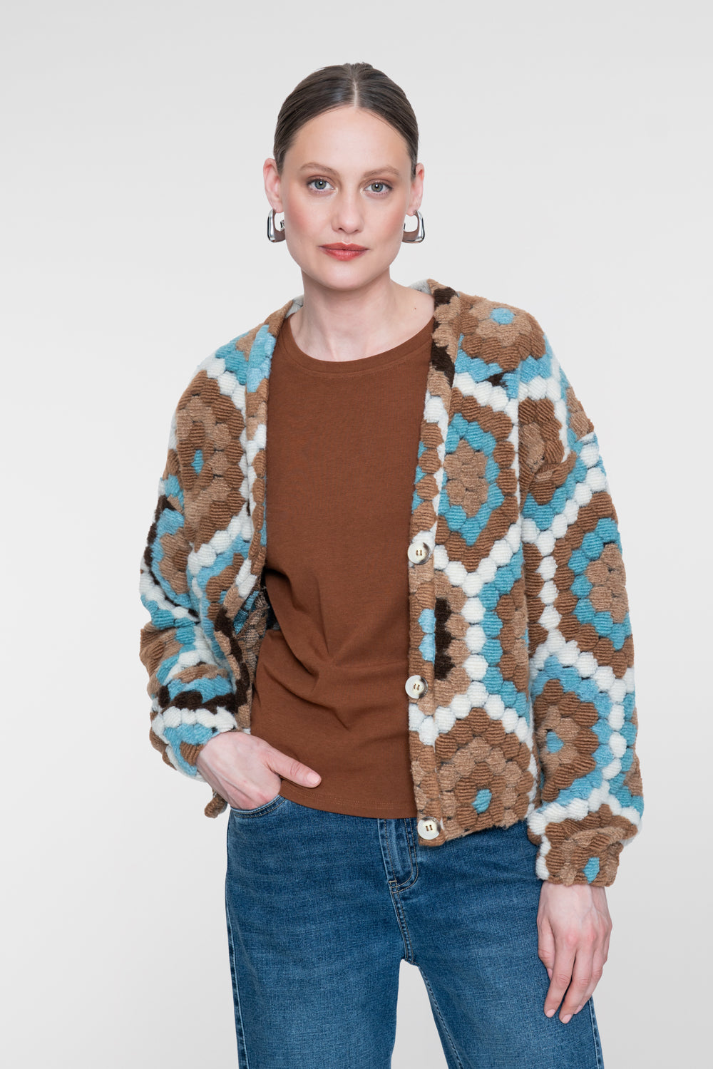 Geisha vest met grafisch dessin – Shop de look
