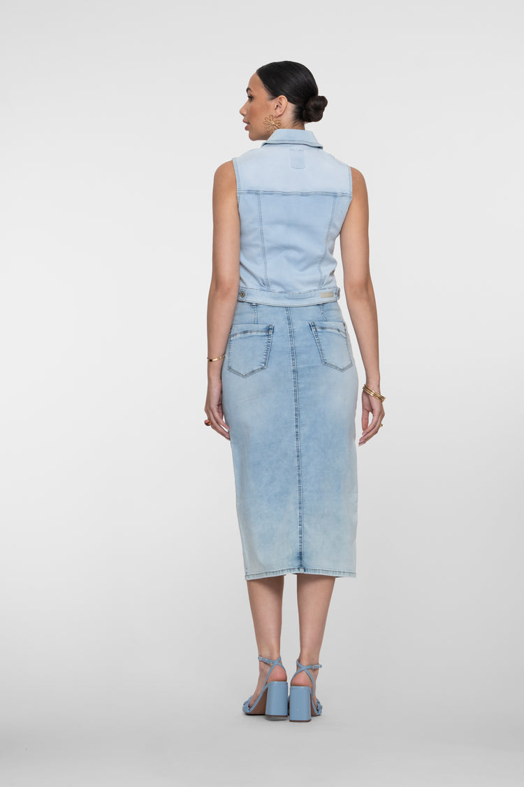 Geisha denim midi rok