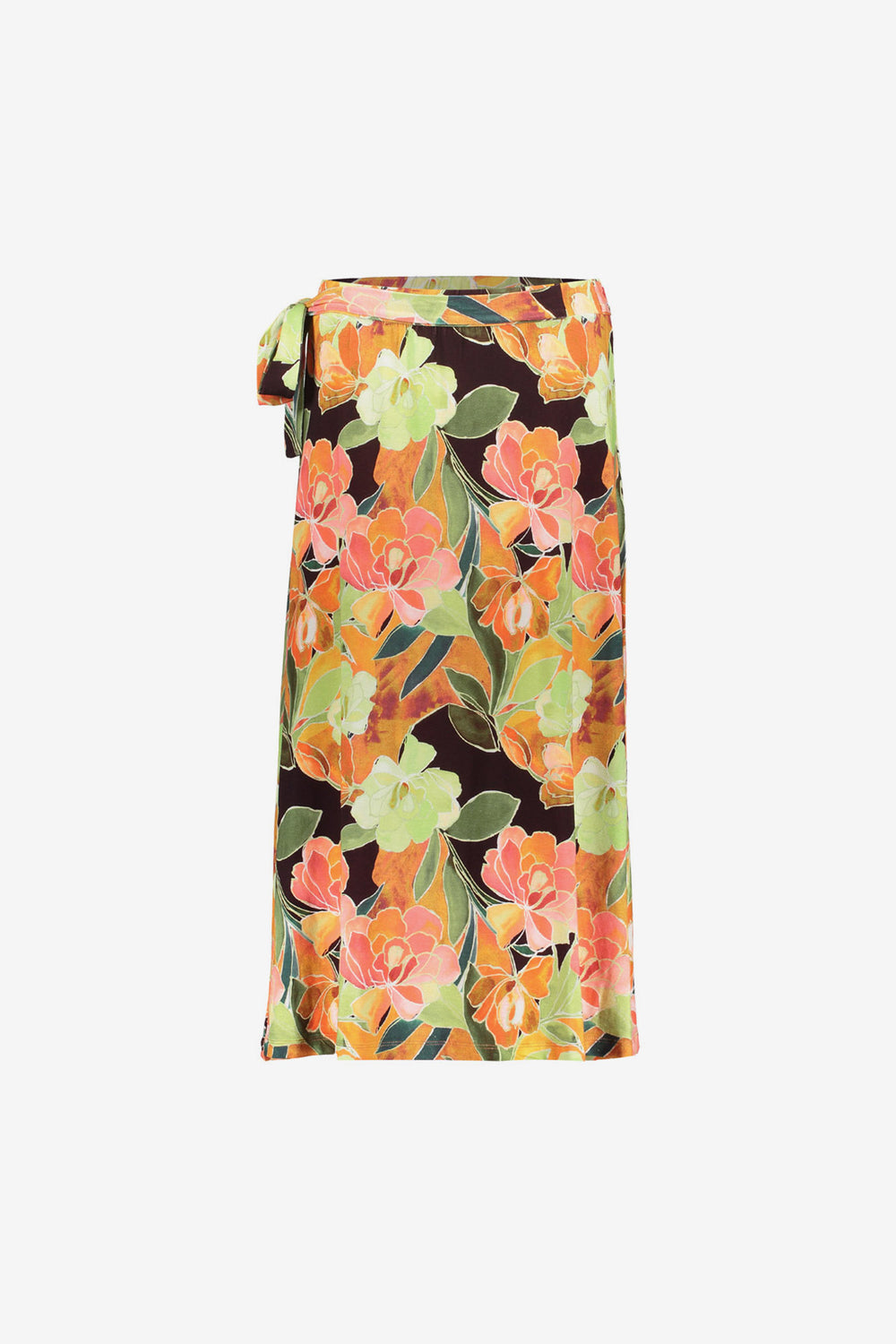 Geisha midi rok met strikdetail