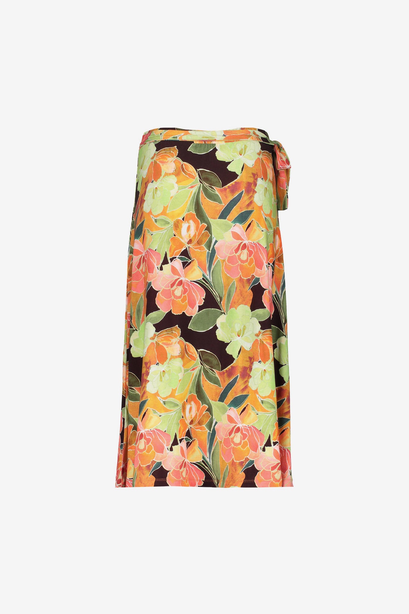 Geisha midi rok met strikdetail