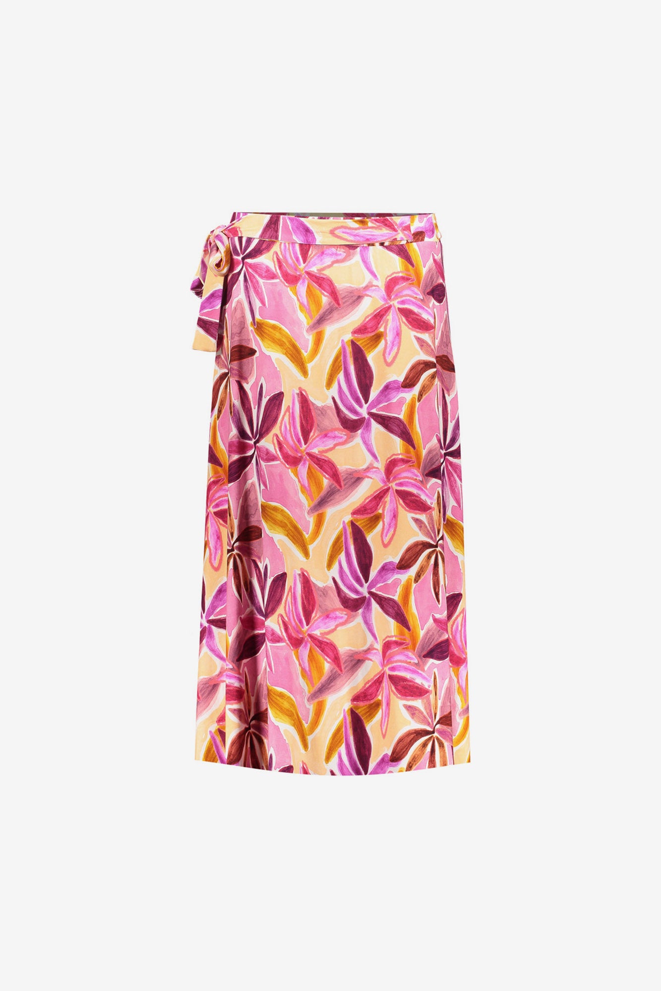 Geisha midi rok met strikdetail