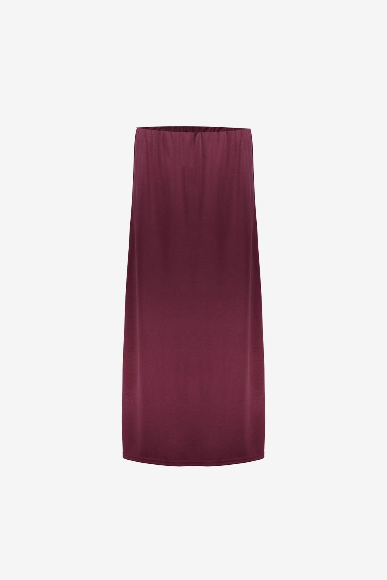 Geisha maxi rok in jersey met elegante zijsplitjes