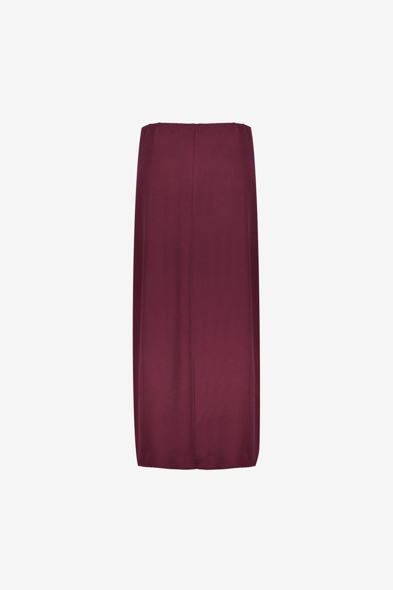 Geisha maxi rok in jersey met elegante zijsplitjes
