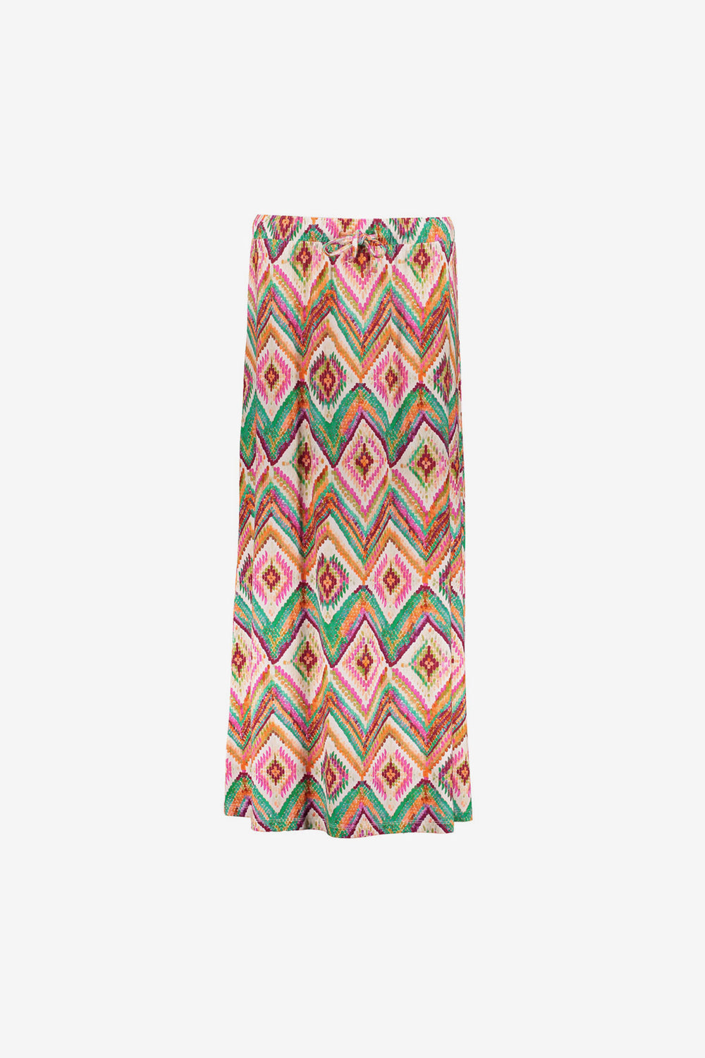 Geisha maxi rok met grafische print