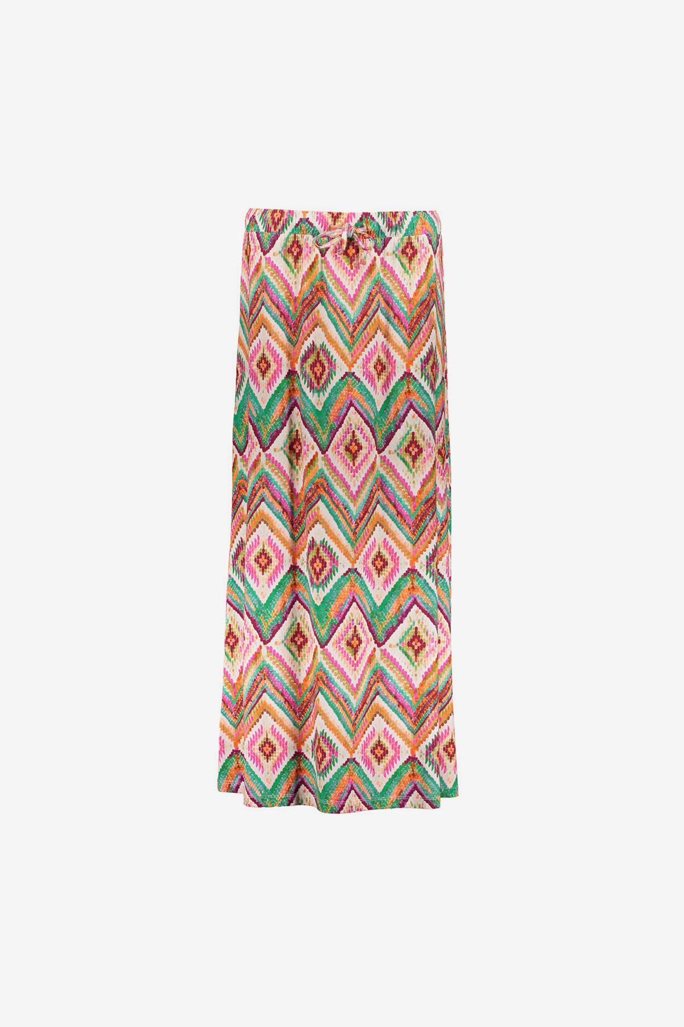 Geisha maxi rok met grafische print