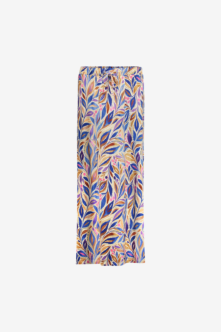 Geisha maxi rok met grafische print