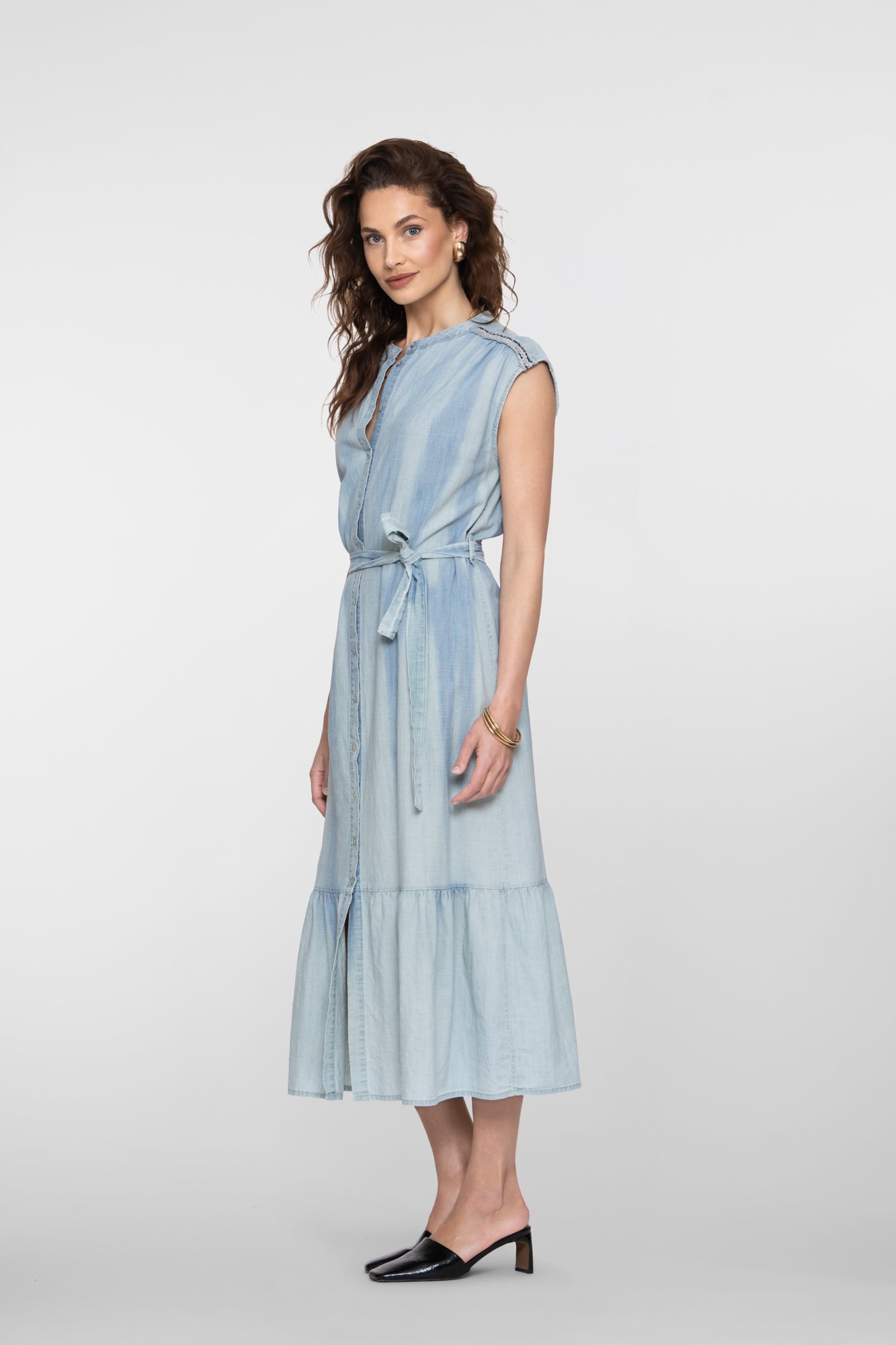 Geisha maxi jurk met stroken