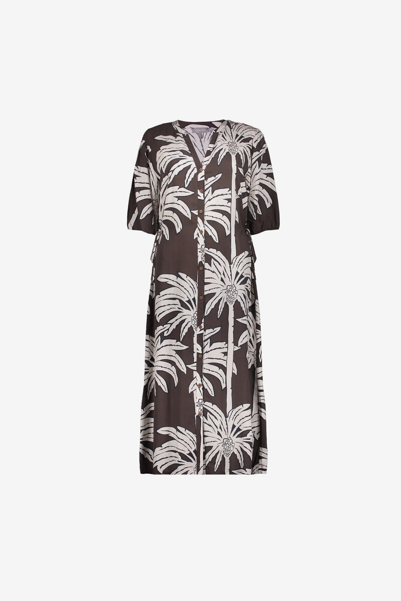 Geisha maxi jurk met palmprint
