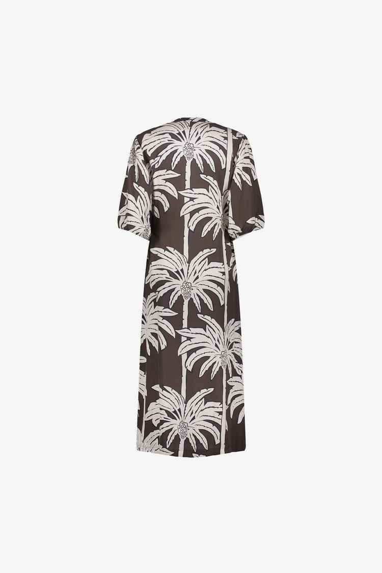 Geisha maxi jurk met palmprint
