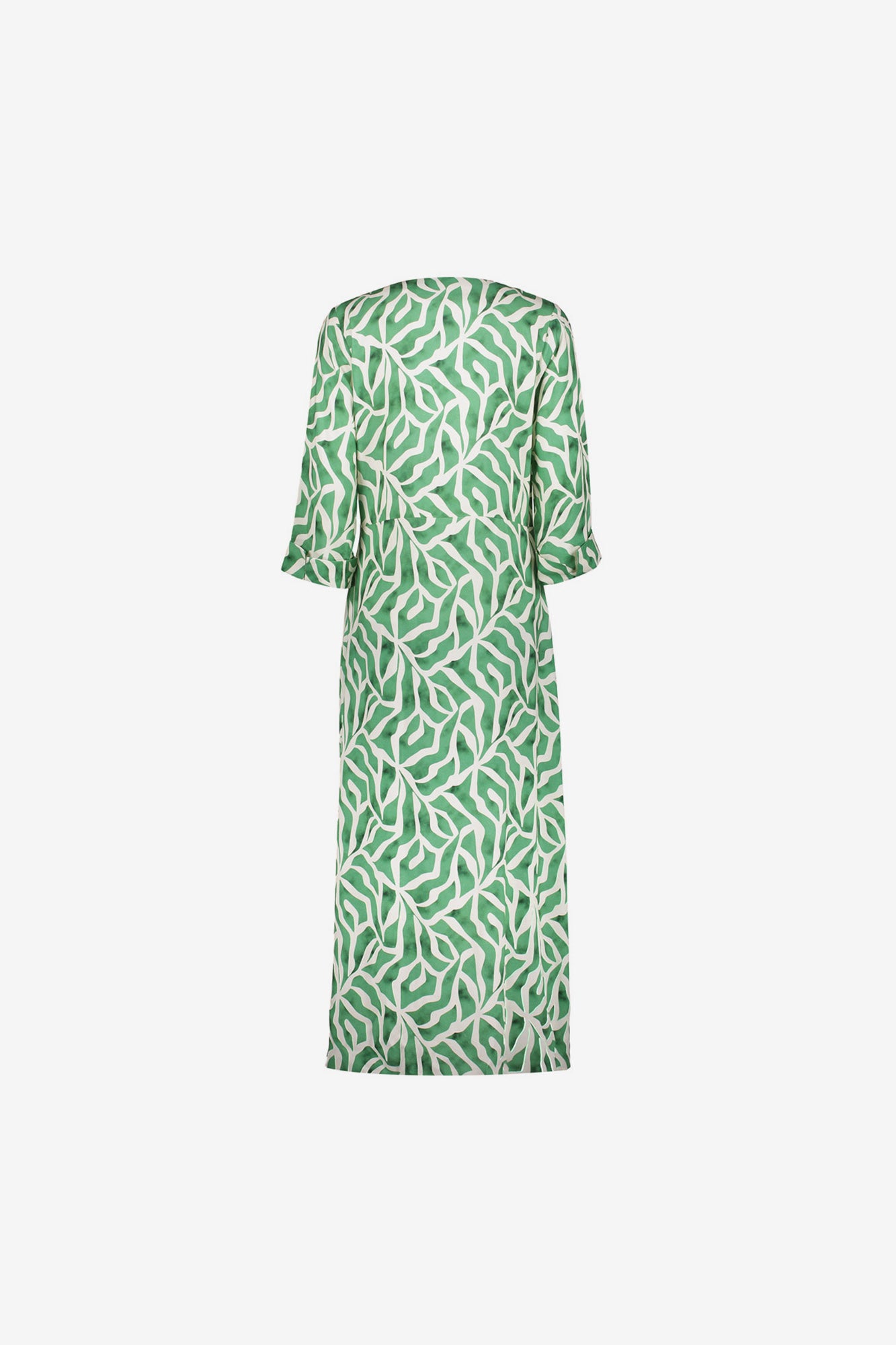 Geisha maxi jurk met print en V-hals