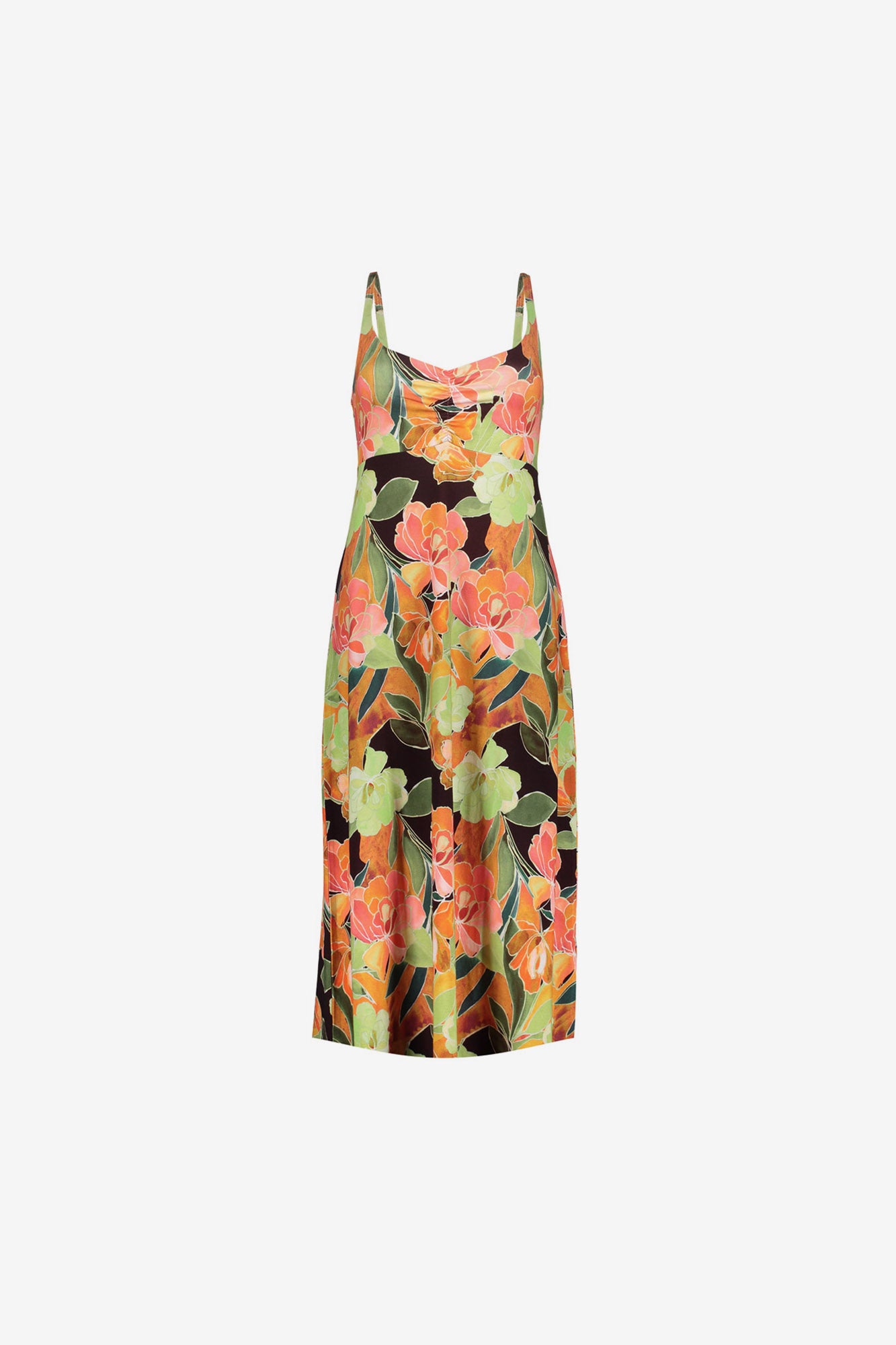 Geisha jurk met tropische print
