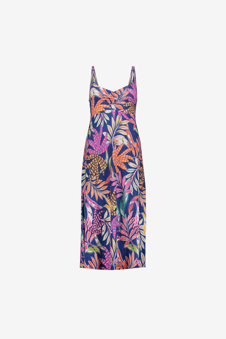 Geisha jurk met tropische print