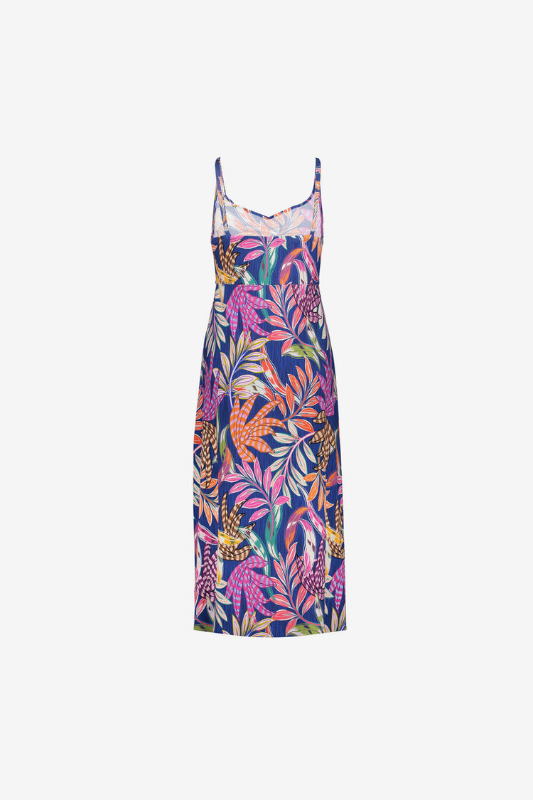 Geisha jurk met tropische print