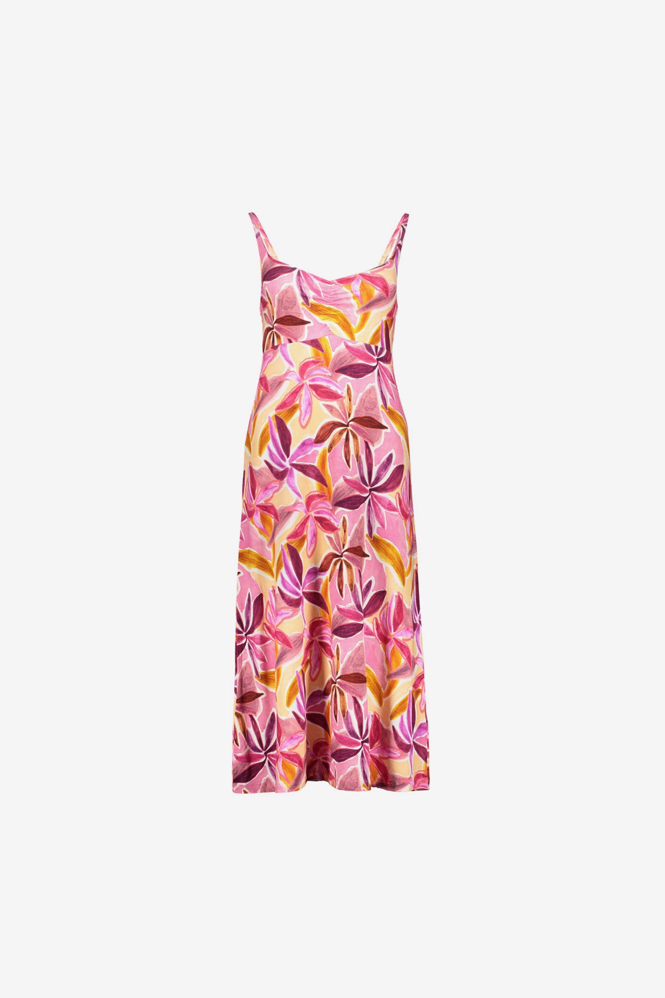Geisha jurk met tropische print
