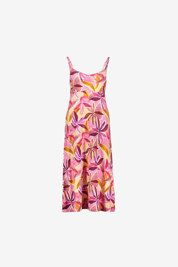Geisha jurk met tropische print