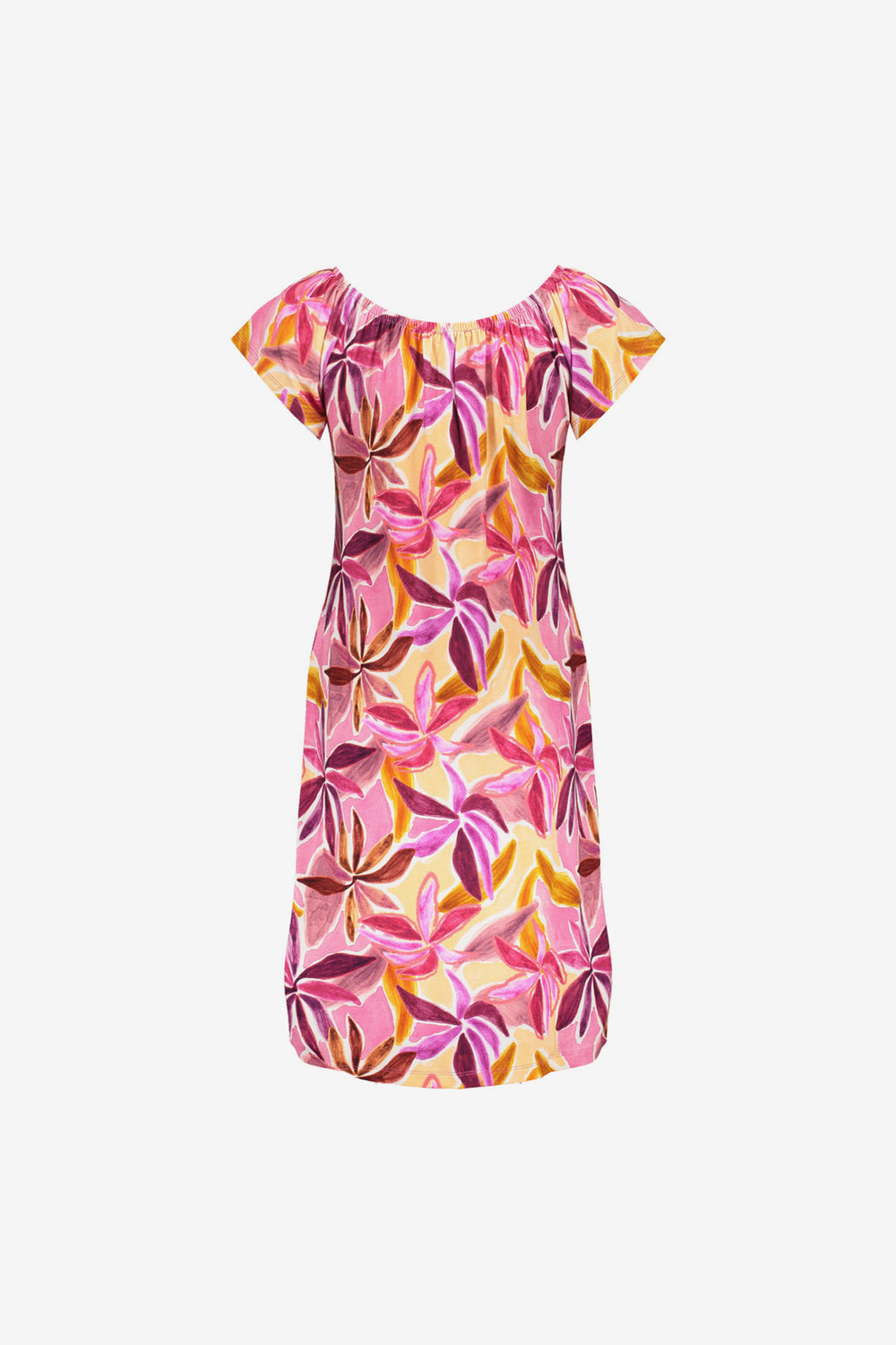 Geisha off shoulder jurk met print