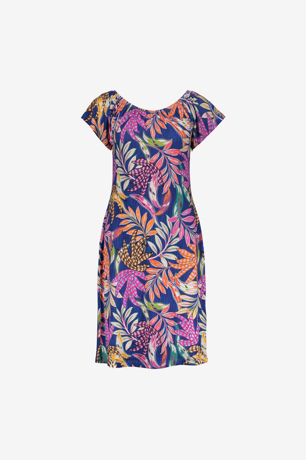Geisha off shoulder jurk met print