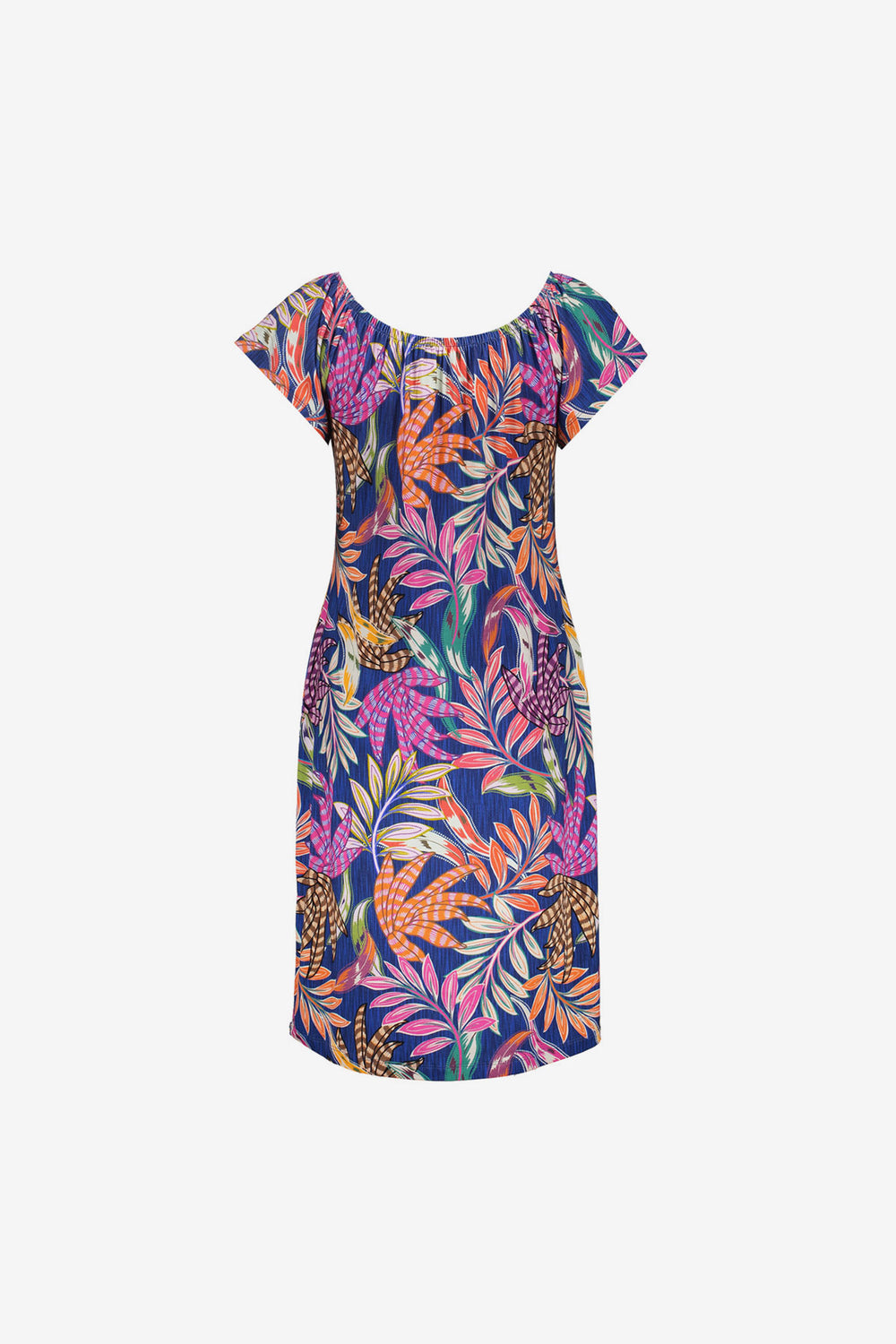 Geisha off shoulder jurk met print