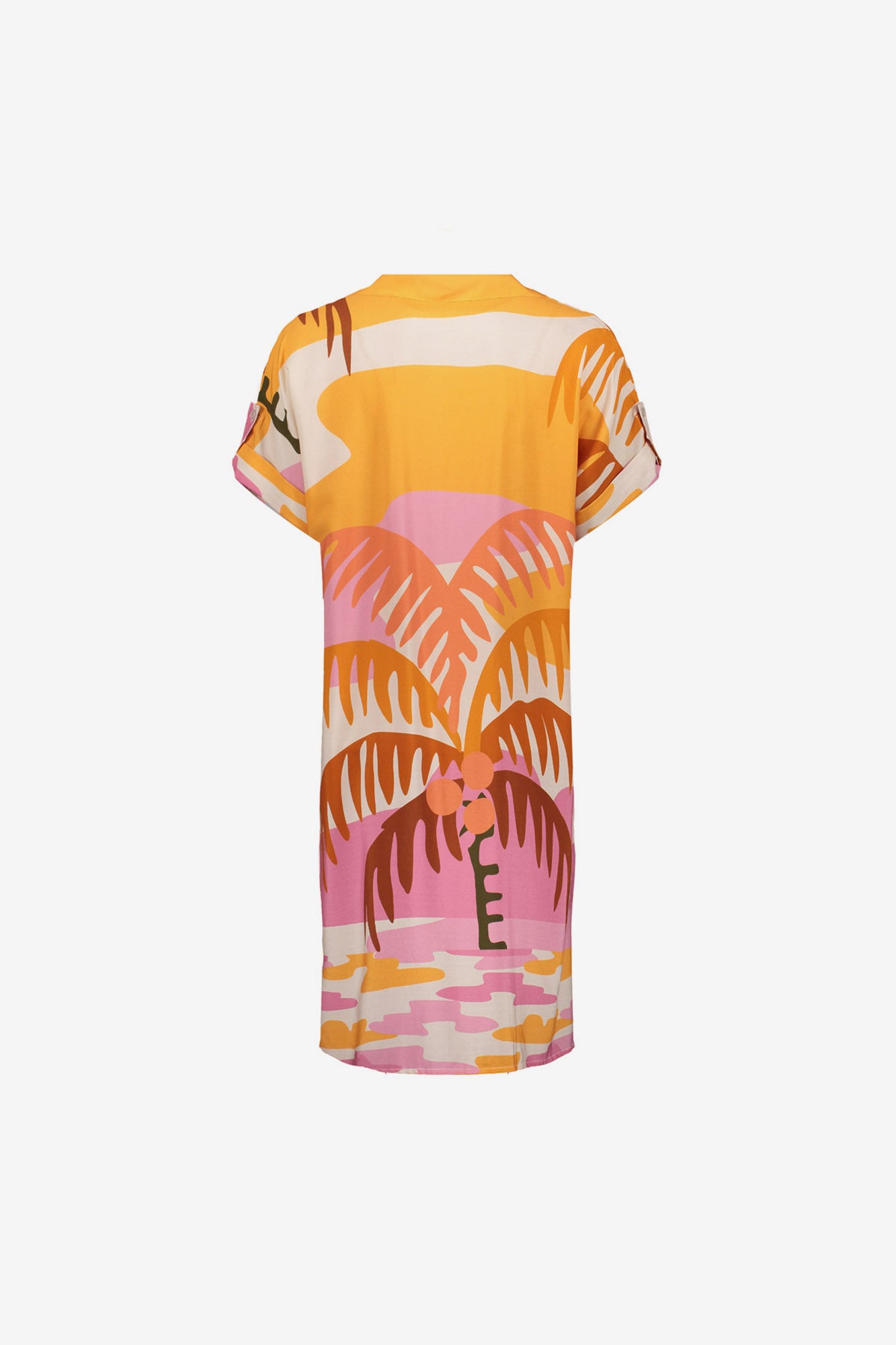 Geisha dames jurk met palmdessin