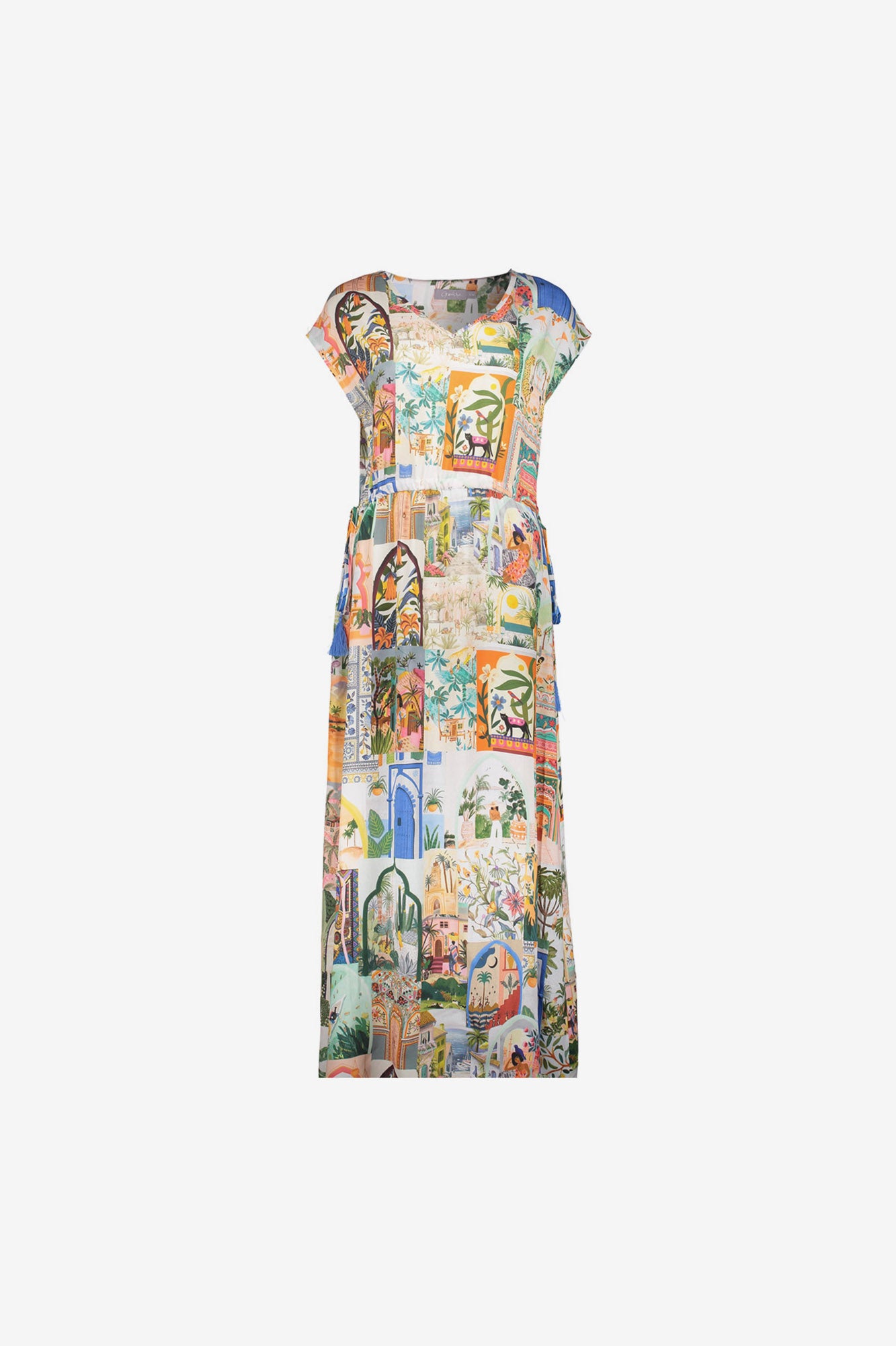 Geisha dames jurk esthetische print