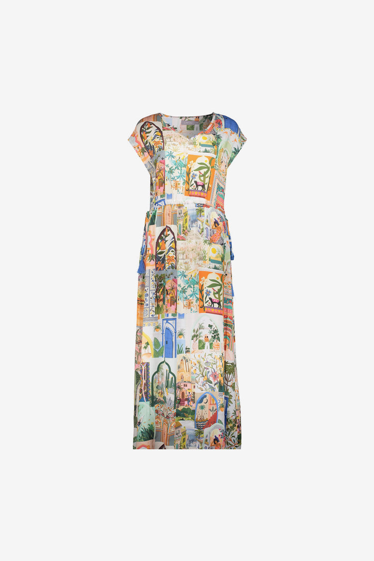 Geisha dames jurk esthetische print