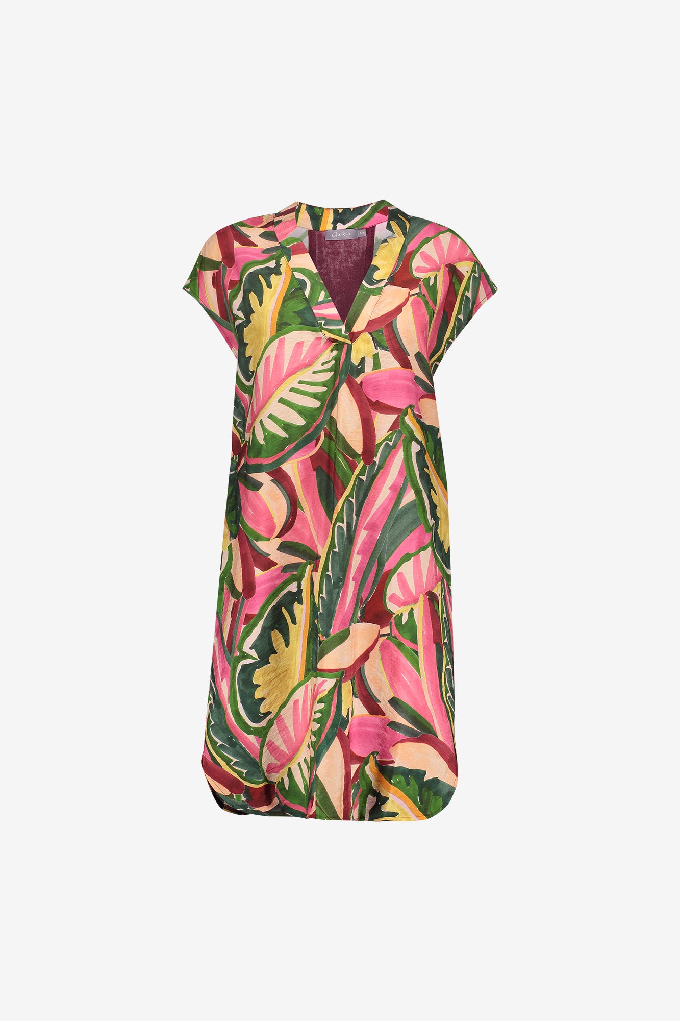 Geisha zomerse jurk met V-hals