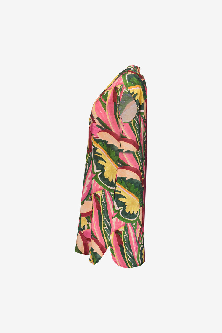 Geisha zomerse jurk met V-hals