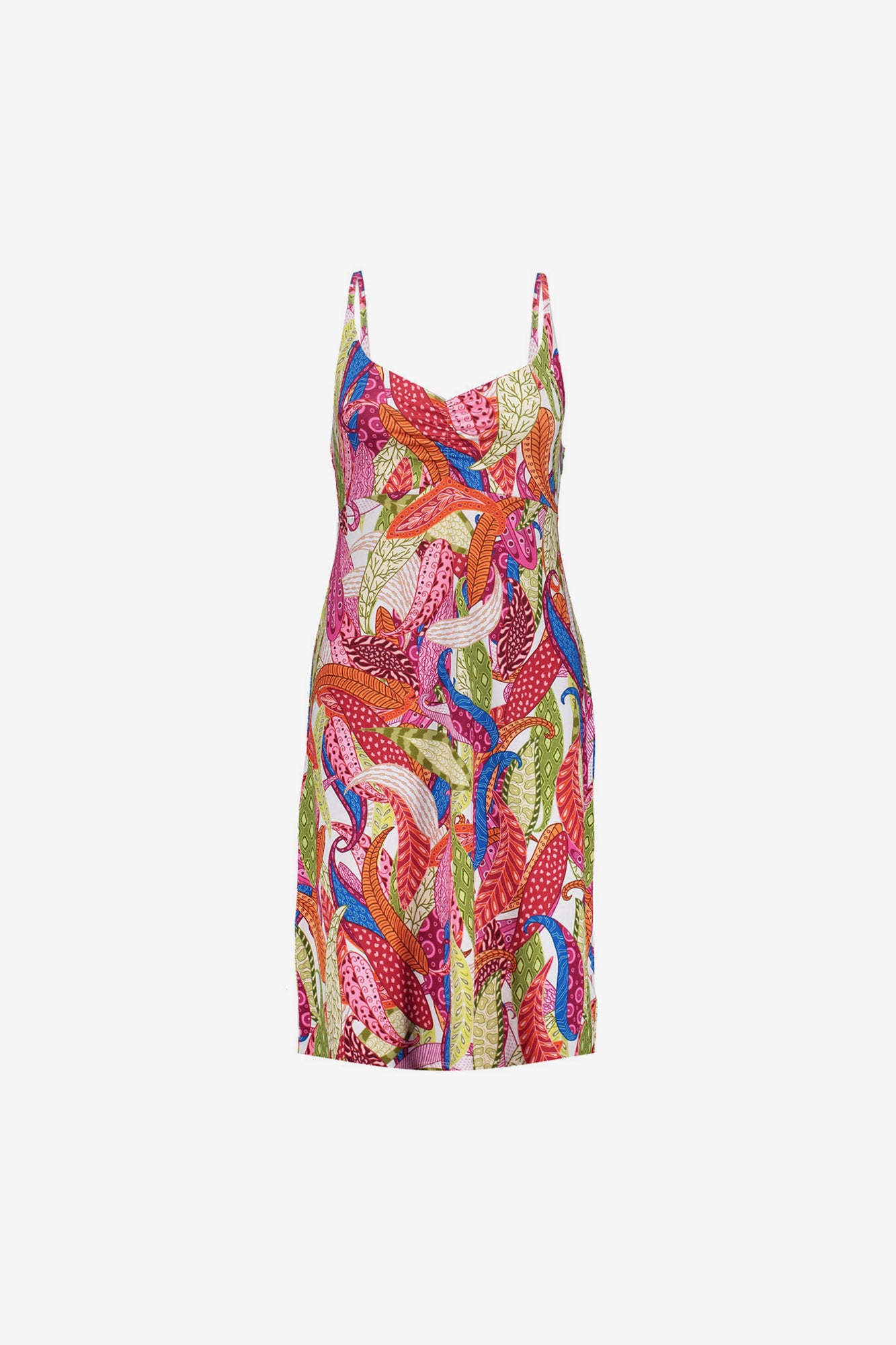 Geisha zomerjurk met kleurrijke print