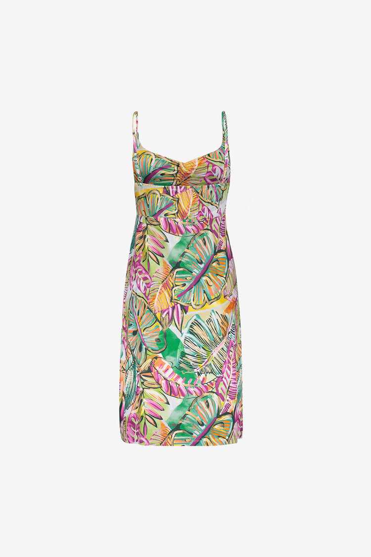 Geisha zomerjurk met kleurrijke print
