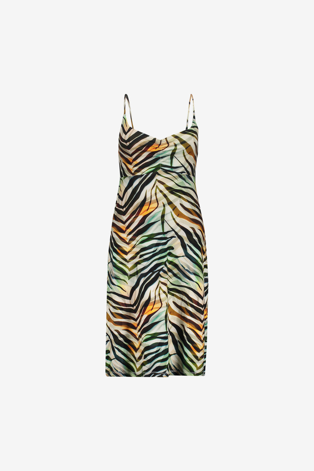 Geisha zomerjurk met kleurrijke print