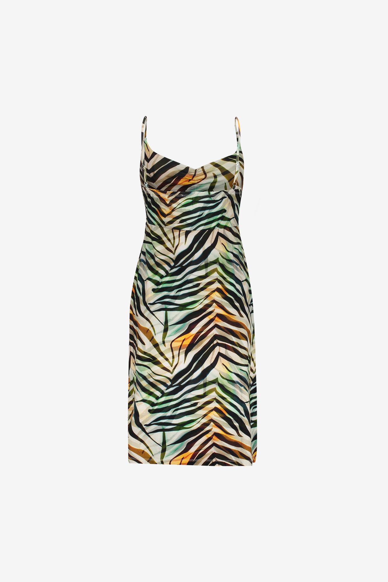 Geisha zomerjurk met kleurrijke print