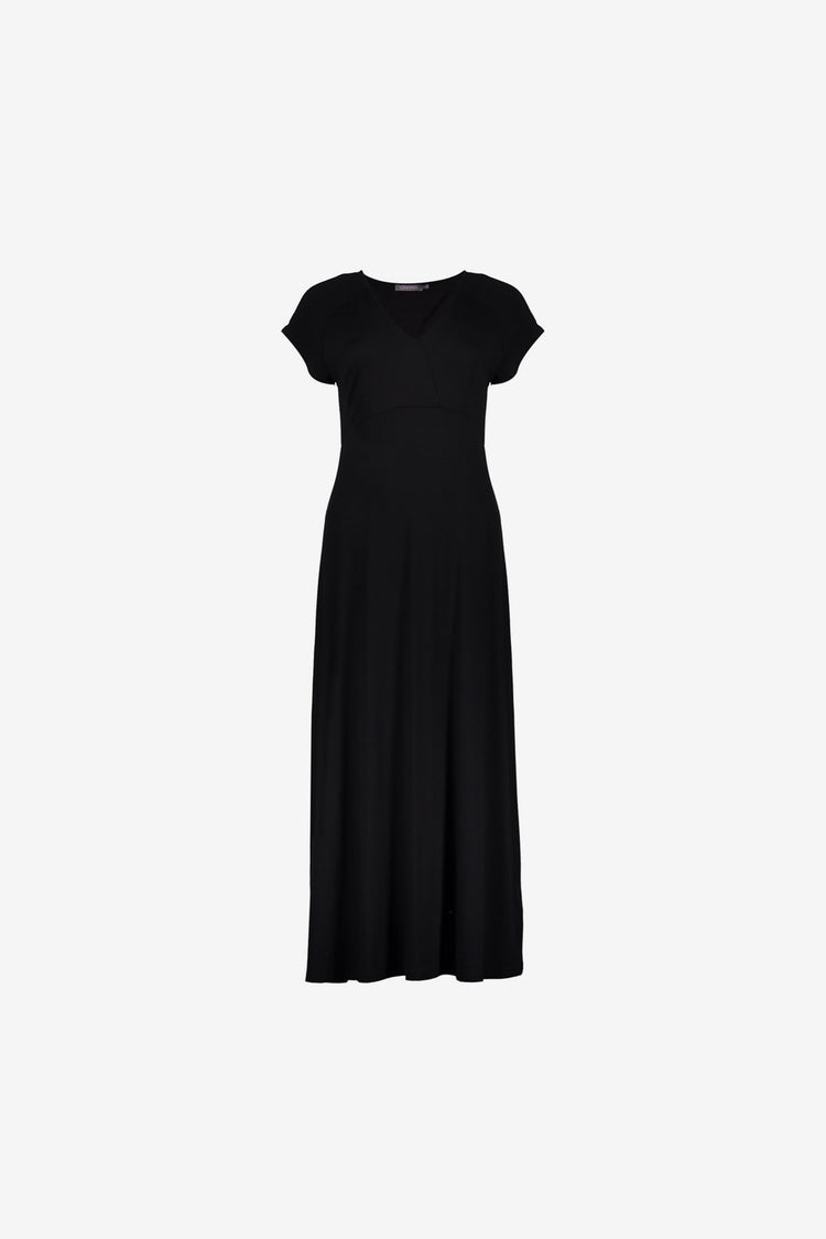 Geisha jurk met V-hals en aangeknipte mouwen
