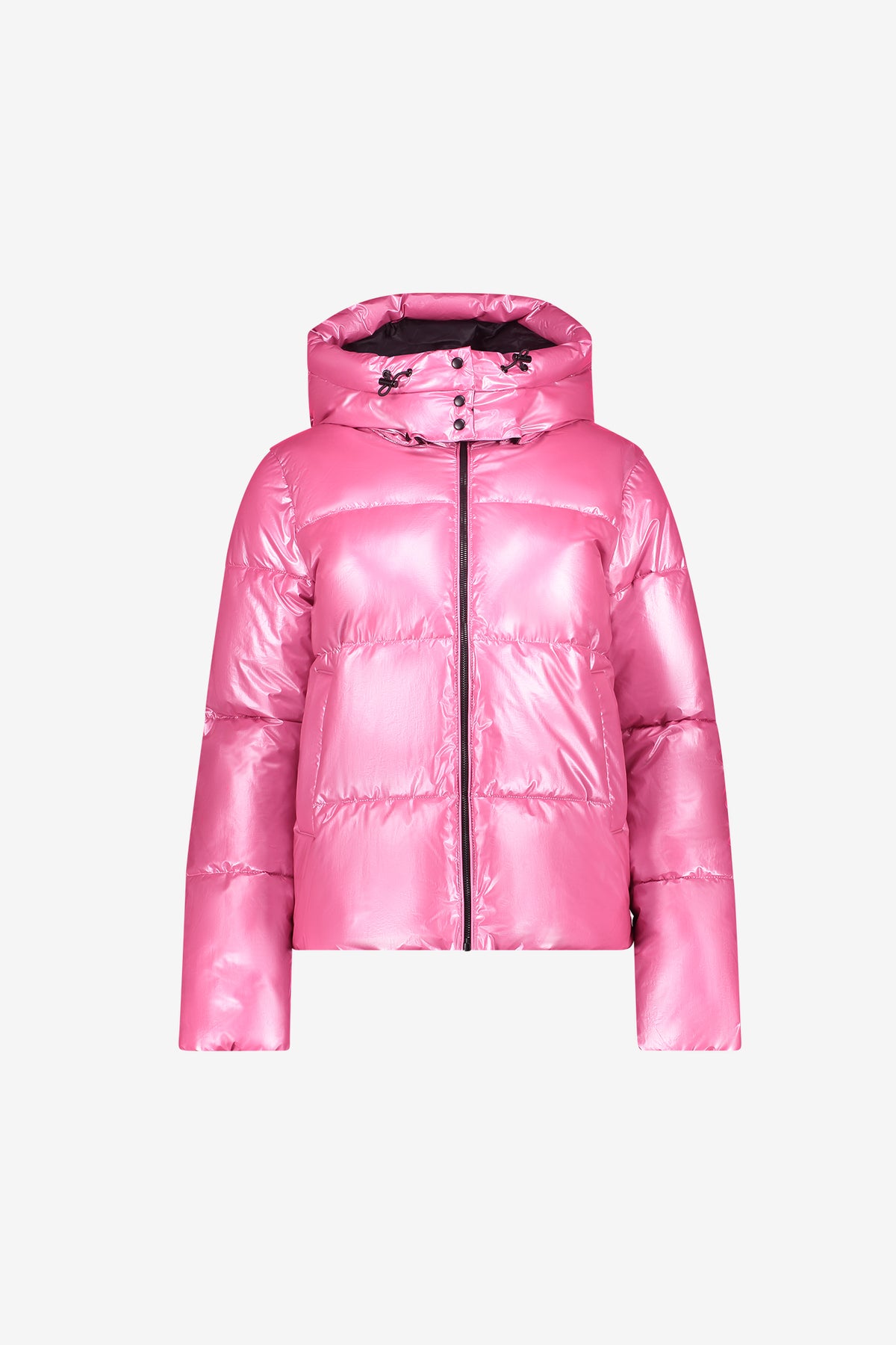Geisha winterjas met opstaande capuchon en subtiele glans