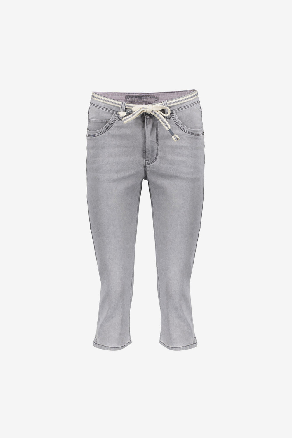 Geisha spijker capri grey denim