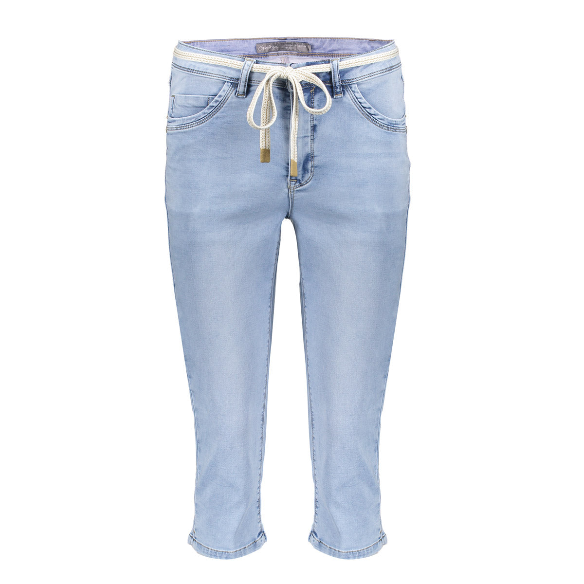 Geisha denim capri stonewash denim