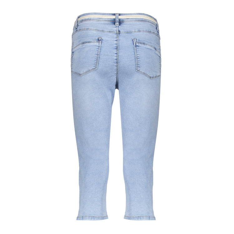 Geisha denim capri stonewash denim
