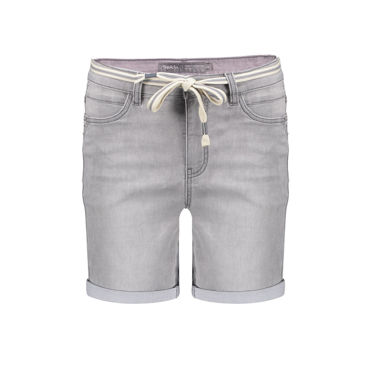 Geisha denim shorts grey denim