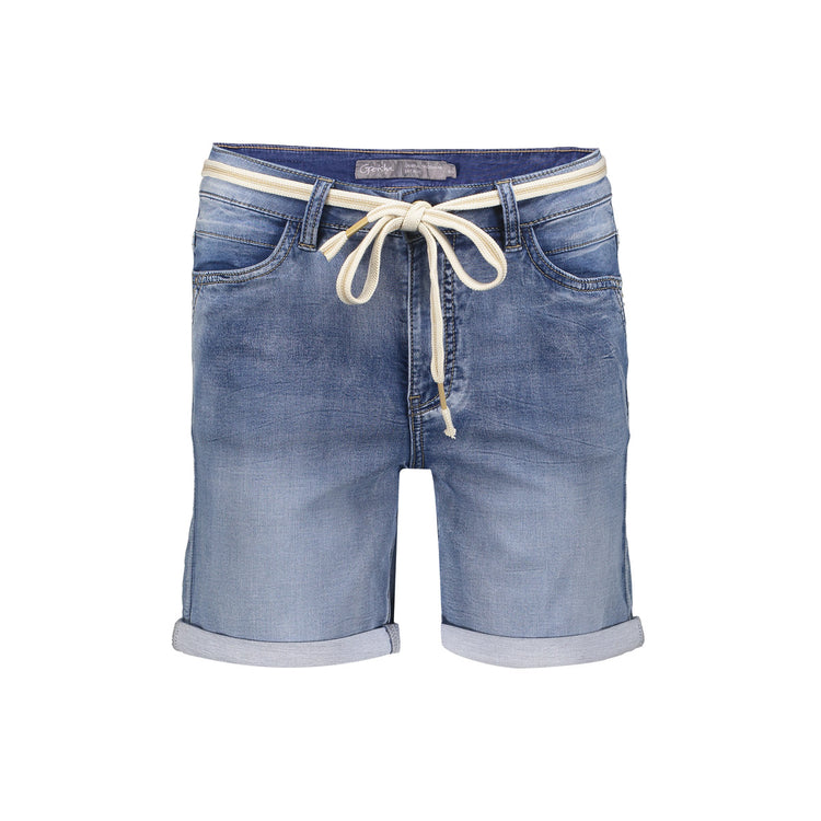 Geisha denim shorts mid blue denim