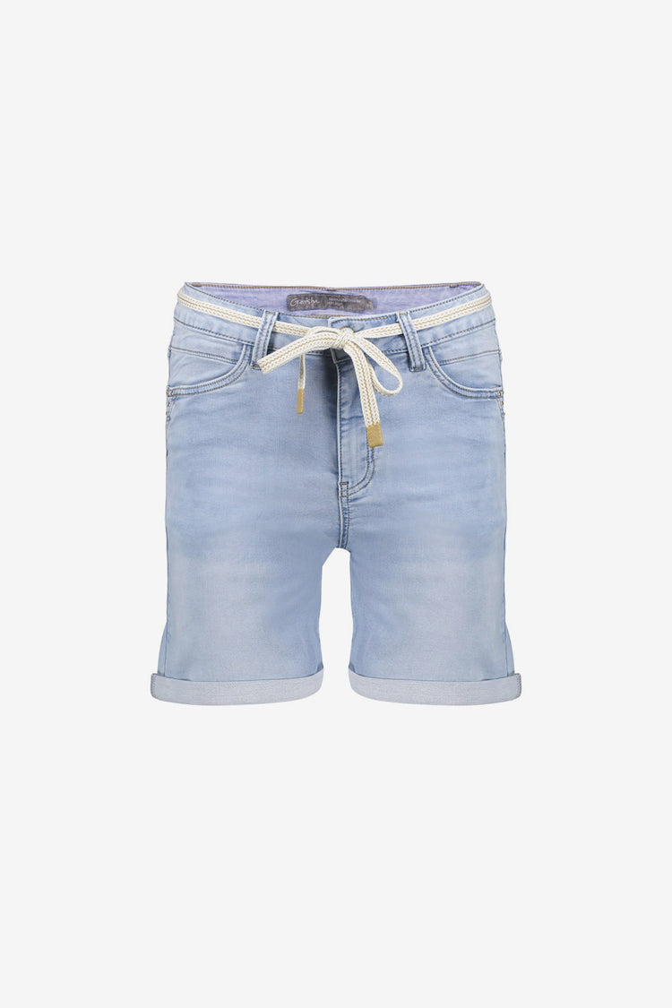 Geisha denim shorts stonebleach denim