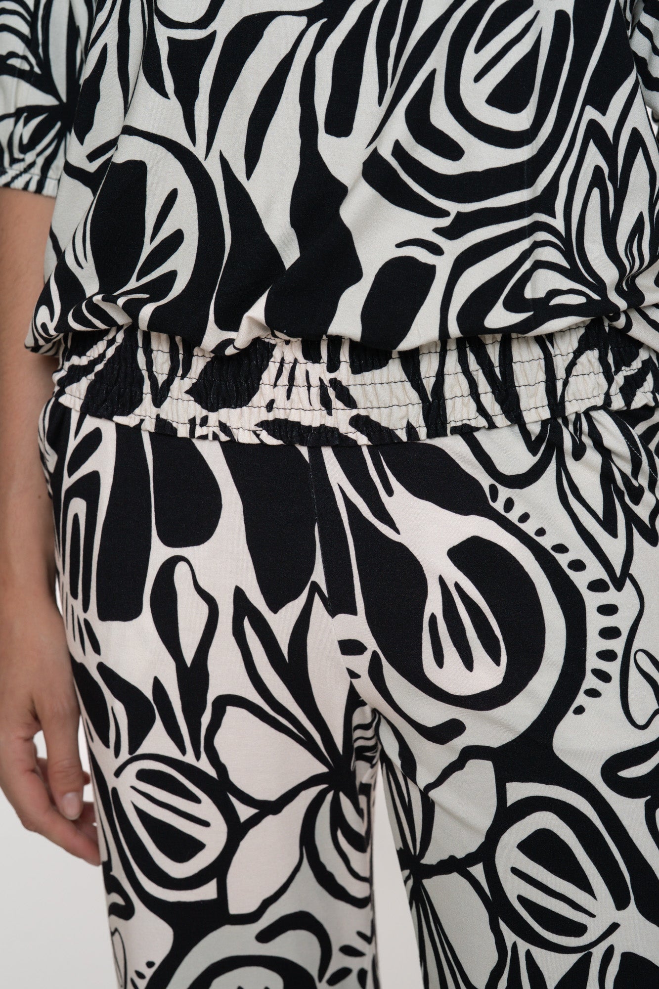 Geisha dames T-shirt met 3/4 mouwen en print