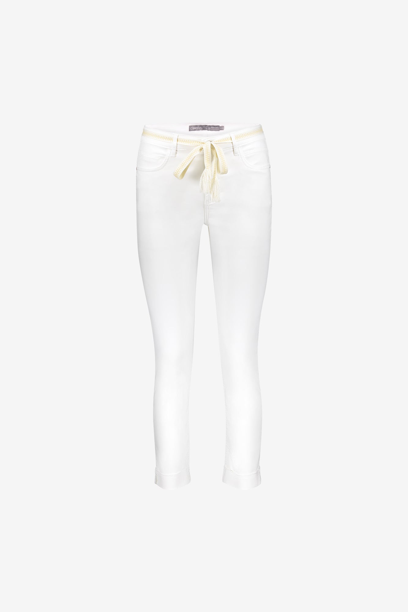 Geisha 7/8 jeans omgeslagen broekspijpen off-white