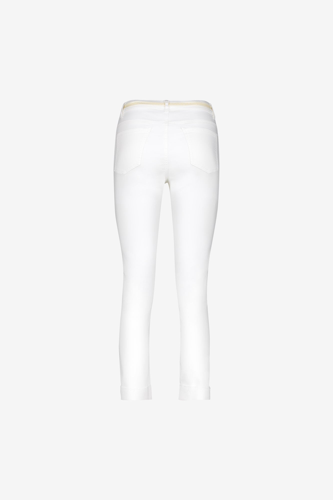 Geisha 7/8 jeans omgeslagen broekspijpen off-white