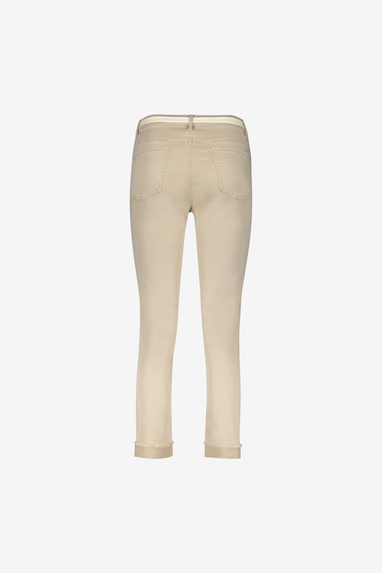 Geisha 7/8 jeans omgeslagen broekspijpen zand