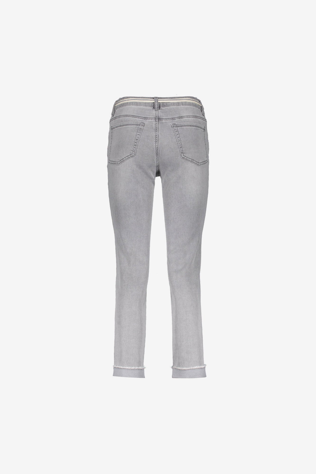 Geisha 7/8 jeans omgeslagen broekspijpen grey denim