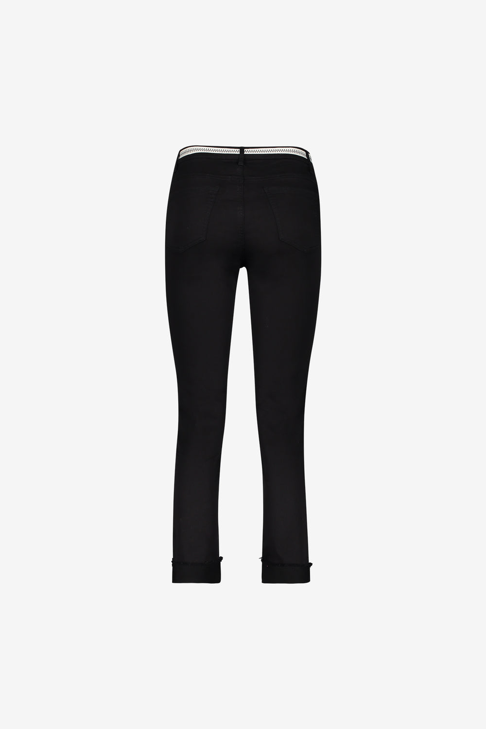 Geisha 7/8 jeans omgeslagen broekspijpen zwart