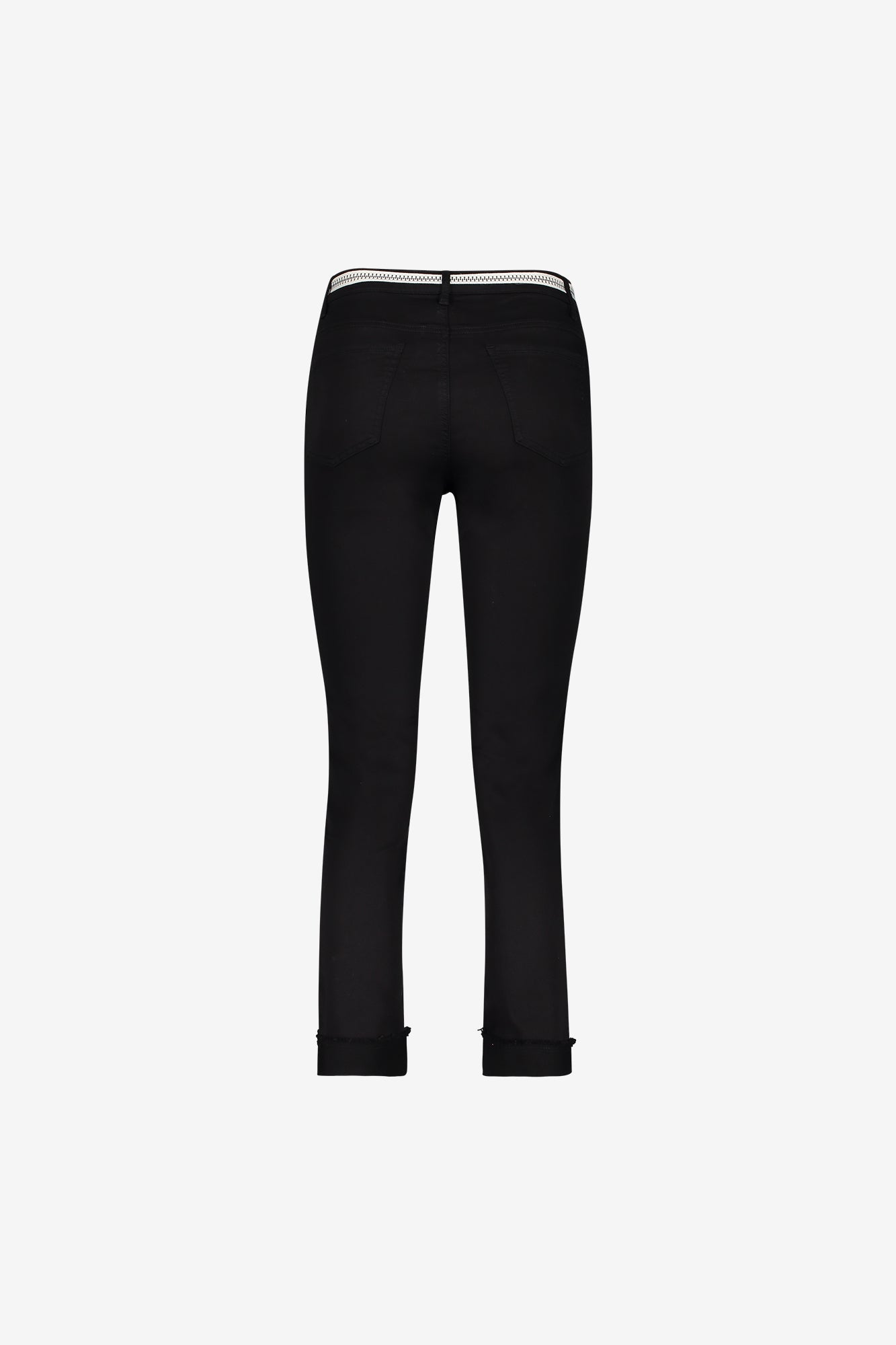 Geisha 7/8 jeans omgeslagen broekspijpen zwart