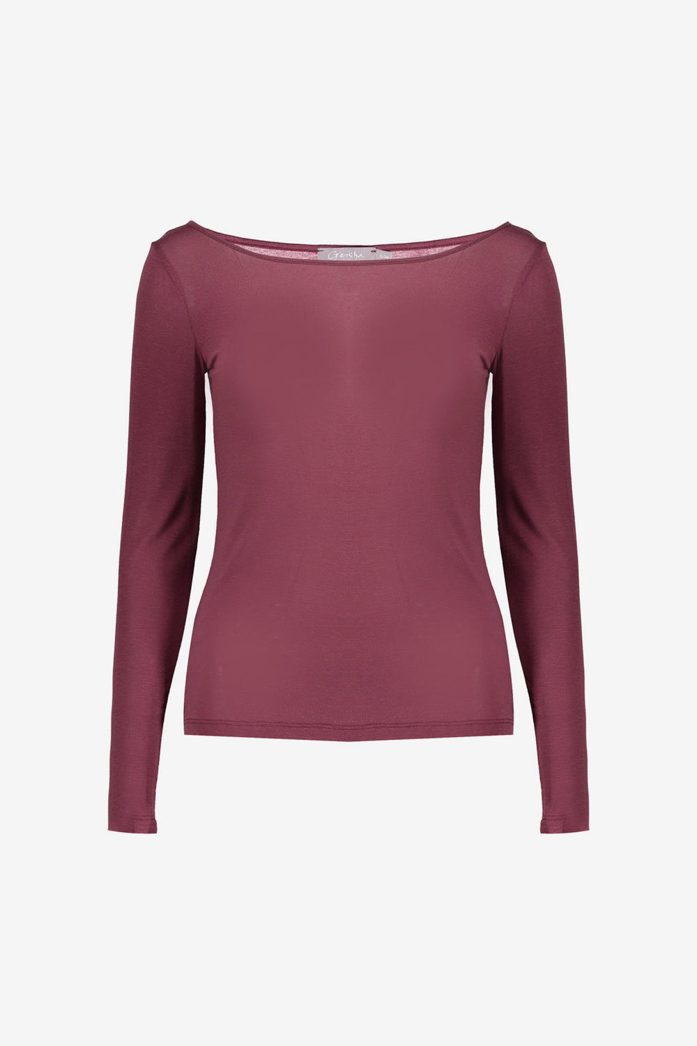 Geisha lichtgebreide cashmere trui bordeaux