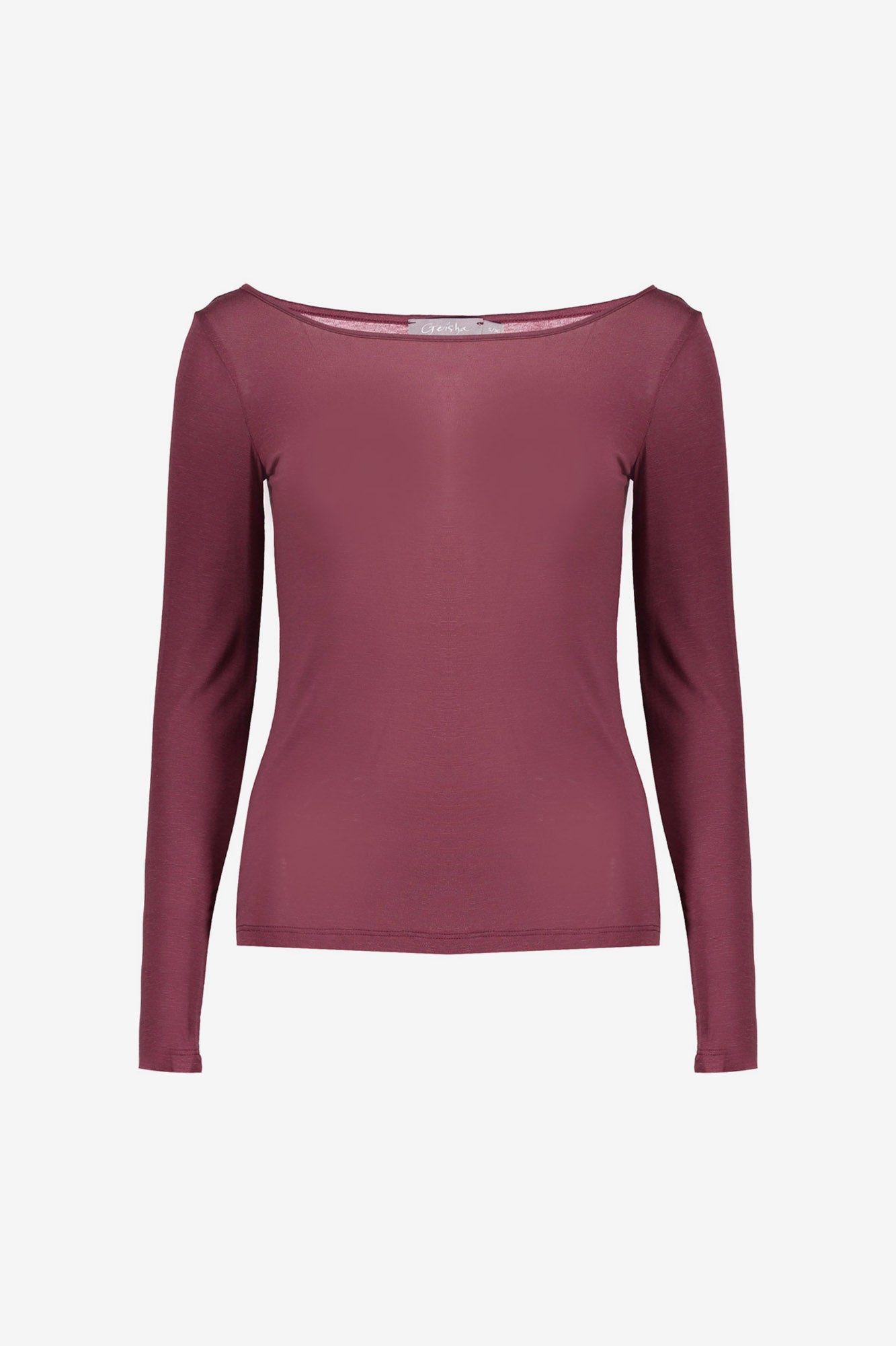 Geisha lichtgebreide cashmere trui bordeaux